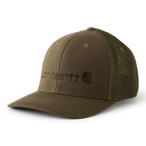 Rugged Flex&reg; Fitted Canvas Mesh-Back Logo Graphic Cap