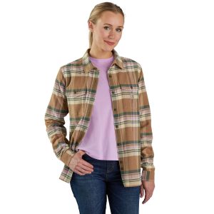 Women's TENCEL&trade; Fiber Series Relaxed Fit Long-Sleeve Flannel Shirt