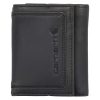 Leather Triple-Stitched Trifold Wallet