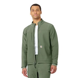 Rugged Flex&reg; Peak Bonded Fleece Scrub Jacket