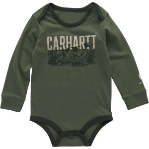 Boys' Long Sleeve Dog Bodysuit (Baby)