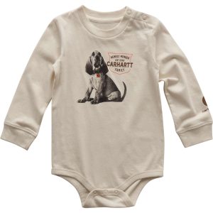 Boys' Long Sleeve Dog Bodysuit (Baby)