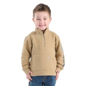 Boys' Long Sleeve Quarter-Zip Sweatshirt (Toddler/Child/Youth)