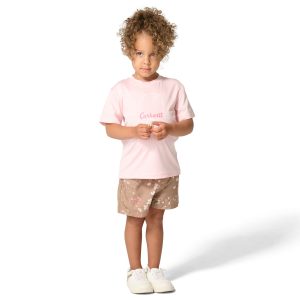 Girls' 2-Piece Short Sleeve Force Sun Defender&trade; T-Shirt & Elastic Waistband Printed Short Set (Toddler)