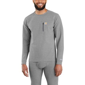 Men's Base Layer Thermal Shirt - Carhartt Force&reg; - Heavyweight - Heathered Knit