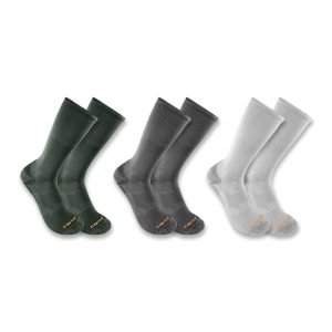 Midweight Cotton-Tencel Comfort Crew Sock 3-Pack